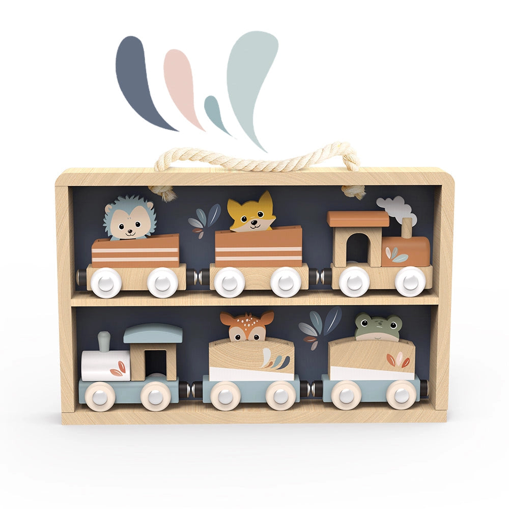 Speedy Monkey train set with display case