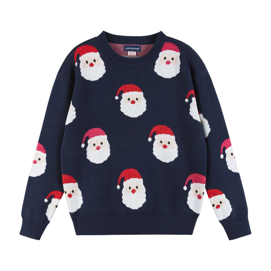 Andy & Evan kids santa print sweater