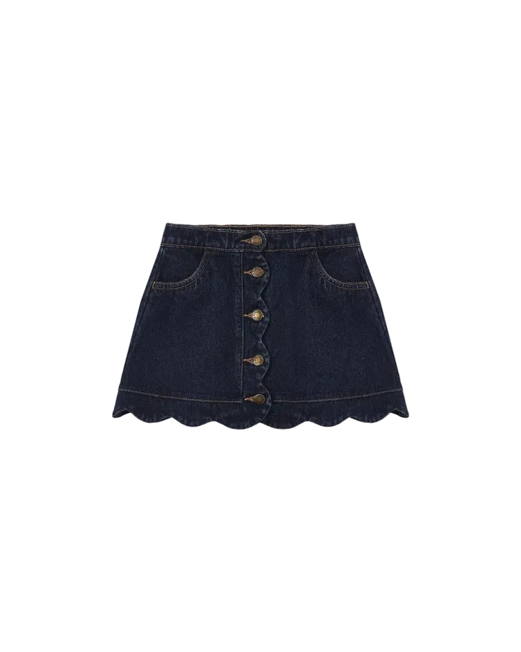 Rylee + Cru girls scallop mini skirt