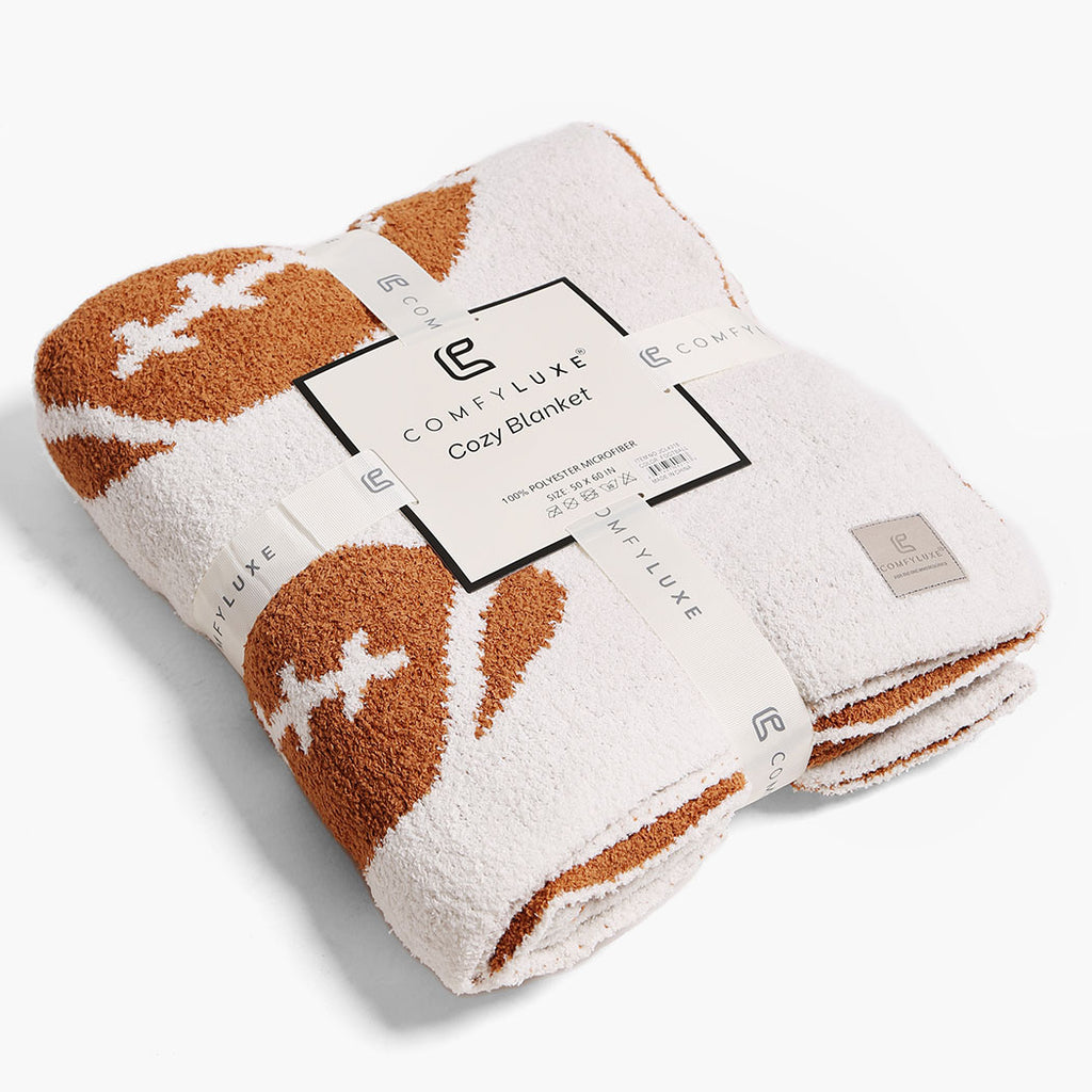 Fashion City football print blanket