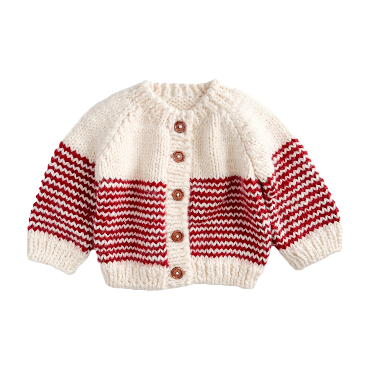 The Blueberry Hill candy cane stripe cardigan