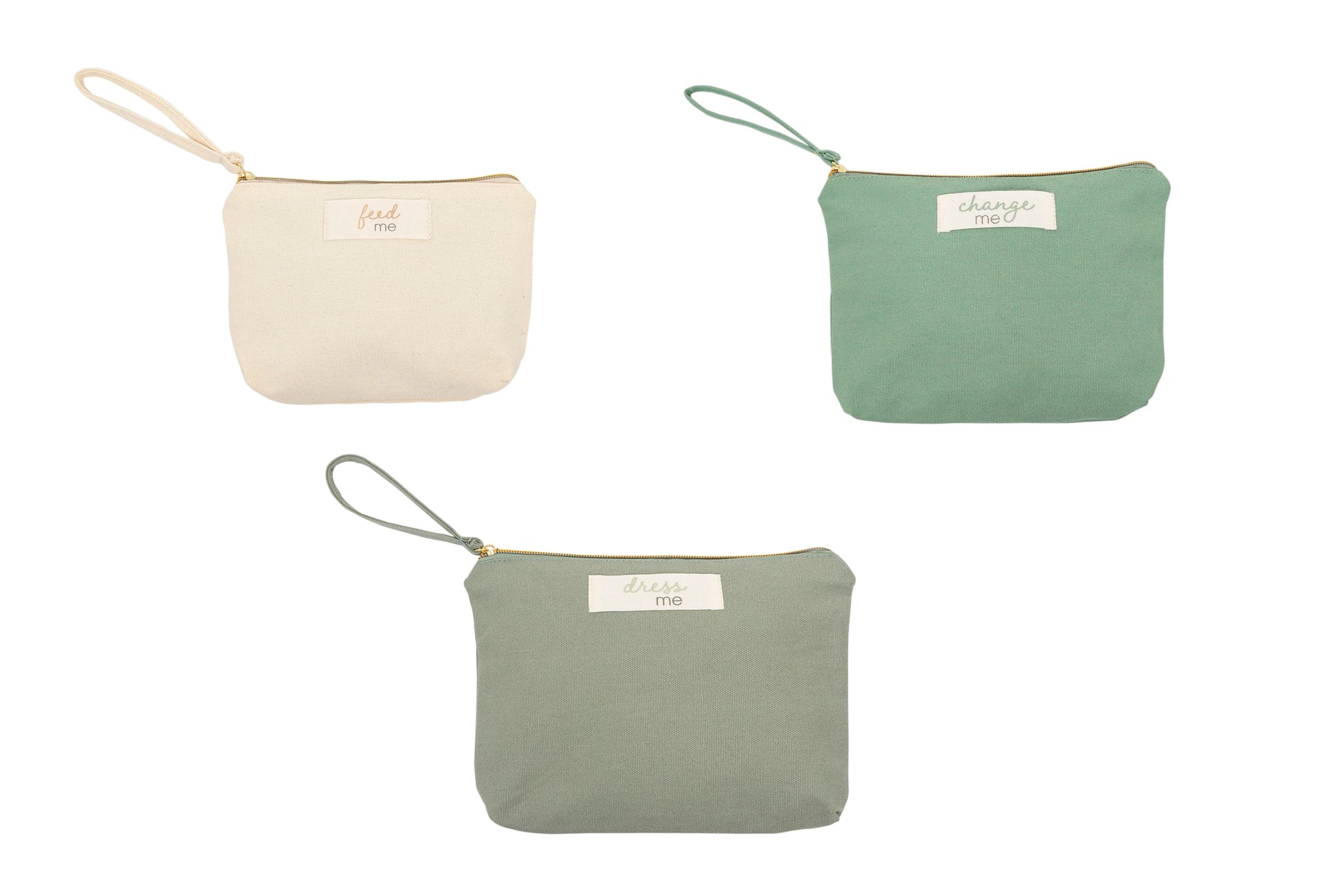 Pearhead dress me, feed me, change me 3-piece pouch set