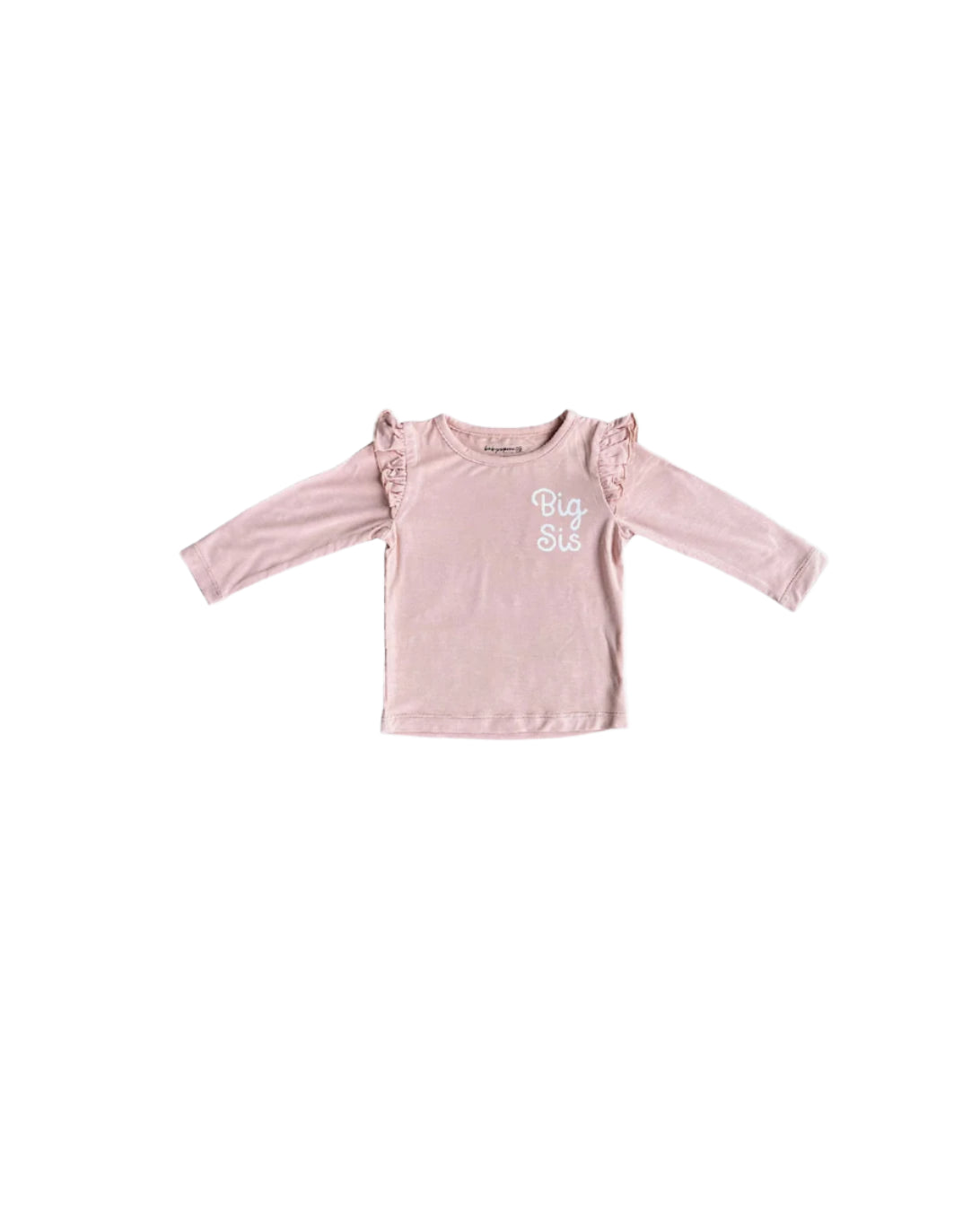 Babysprouts girls "big sis" long sleeve ruffle top