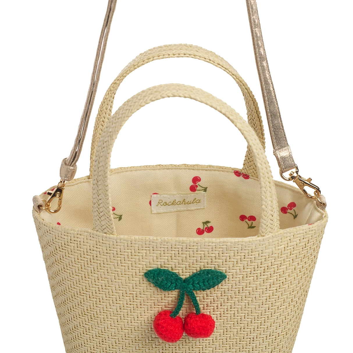 Rockahula crochet cherry basket bag