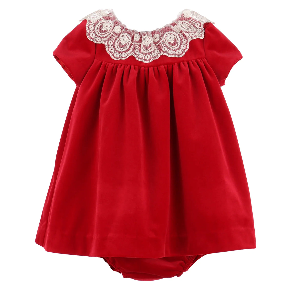 Luli & Me infant girls velvet float dress