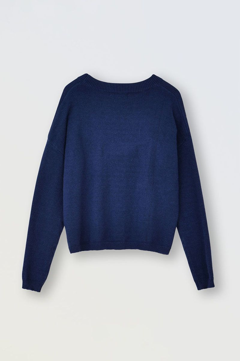 Molly Bracken girls large heart knit sweater