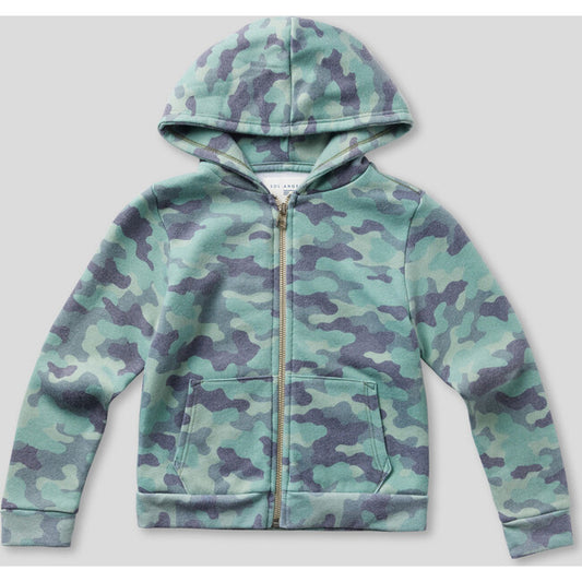 Sol Angeles kids camo zip hoodie