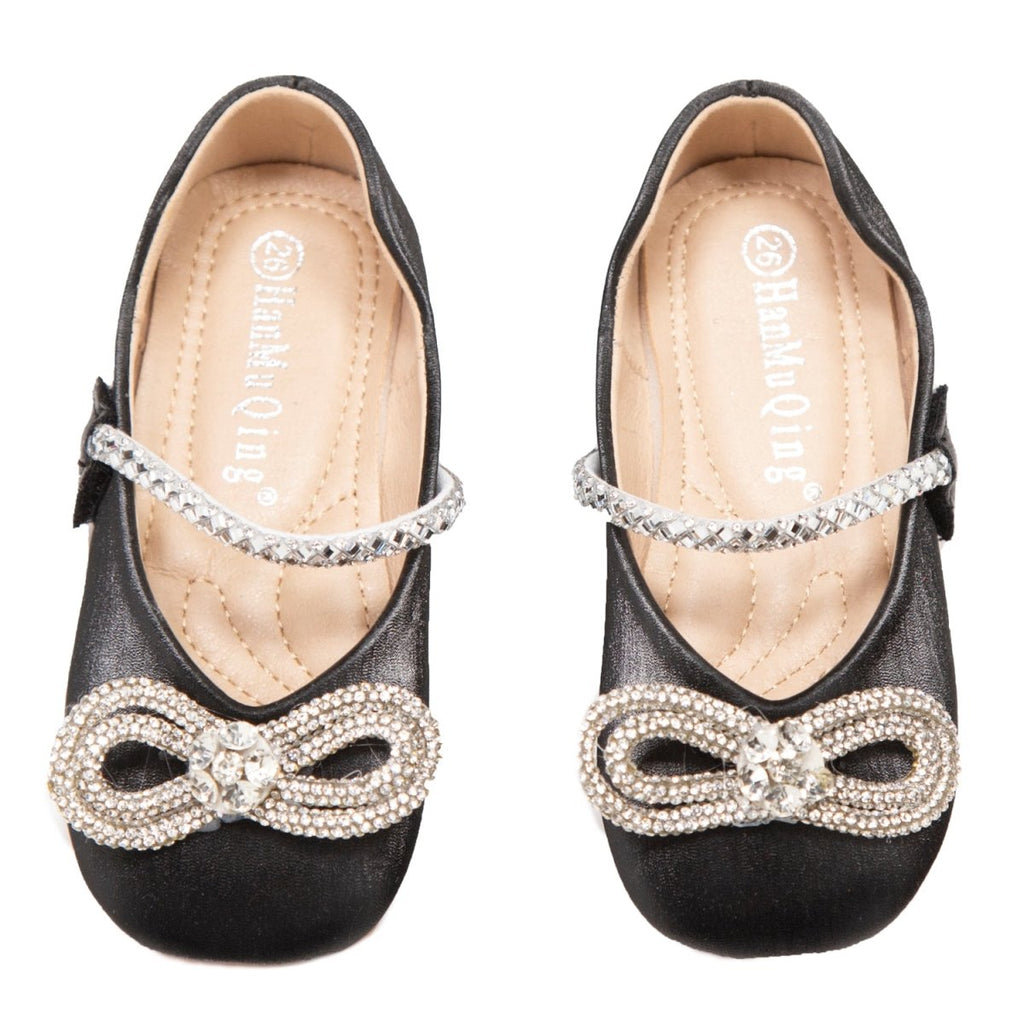 Mini Dreamers girls chloe mach crystal bow shoes