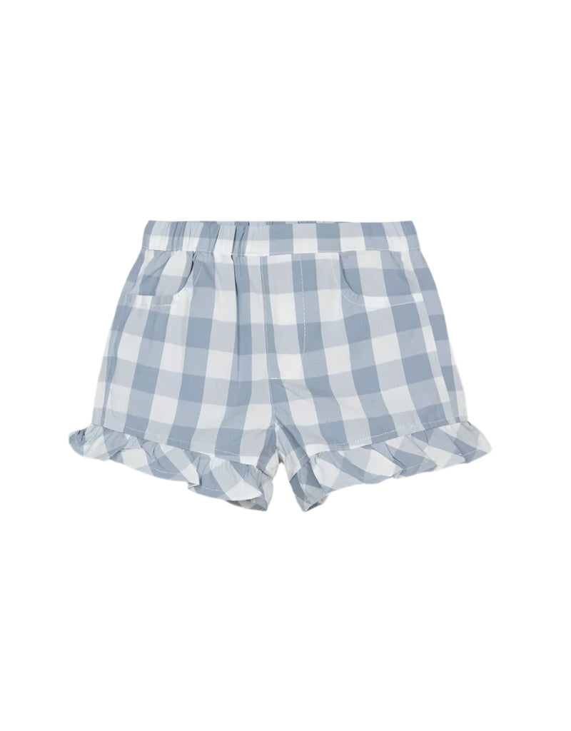Miles the Label girls gingham poplin shorts