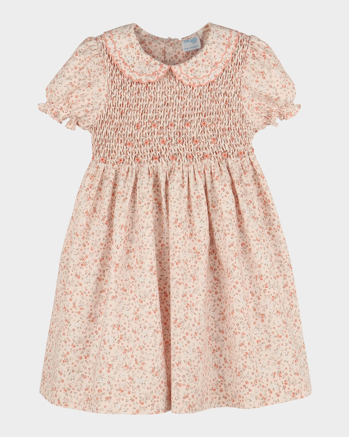 Luli & Me girls honeycomb smocked dress