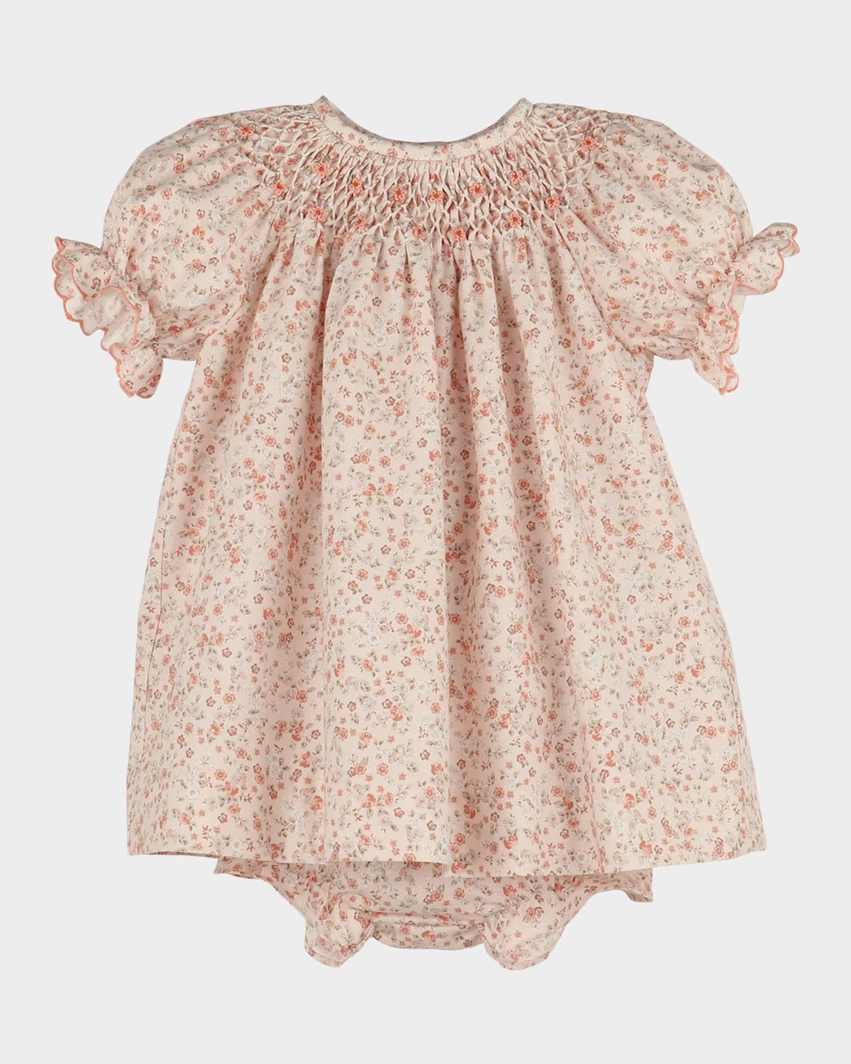 Luli & Me infant girl honeycomb smocked dress
