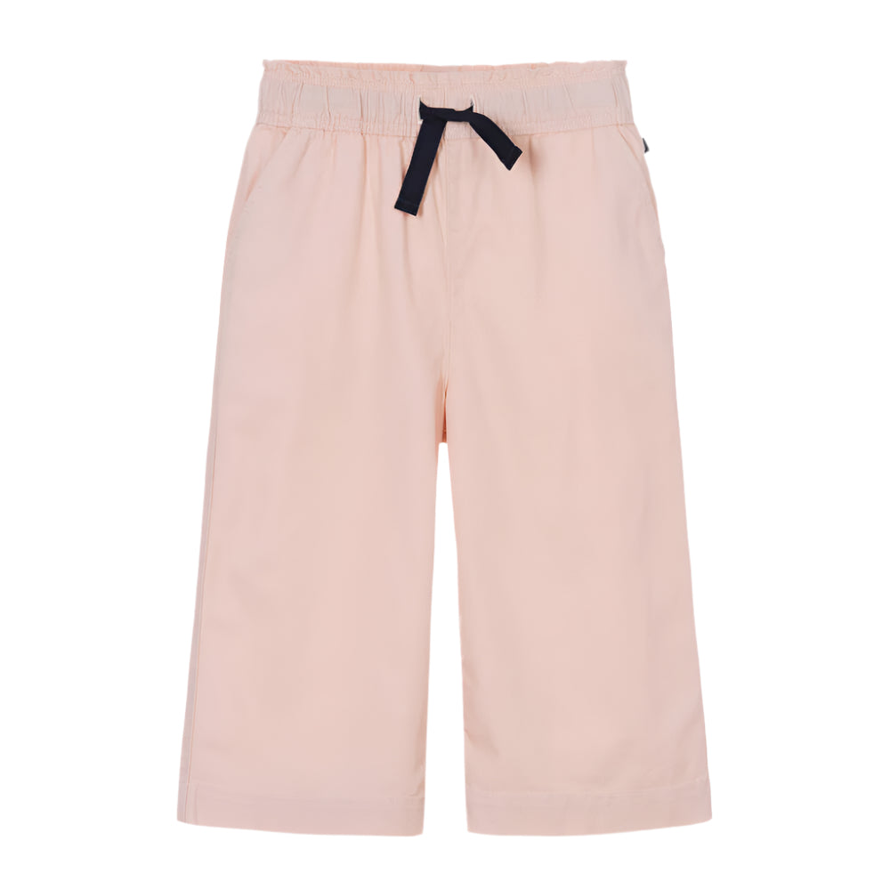 Petit Bateau girls wide leg twill pants