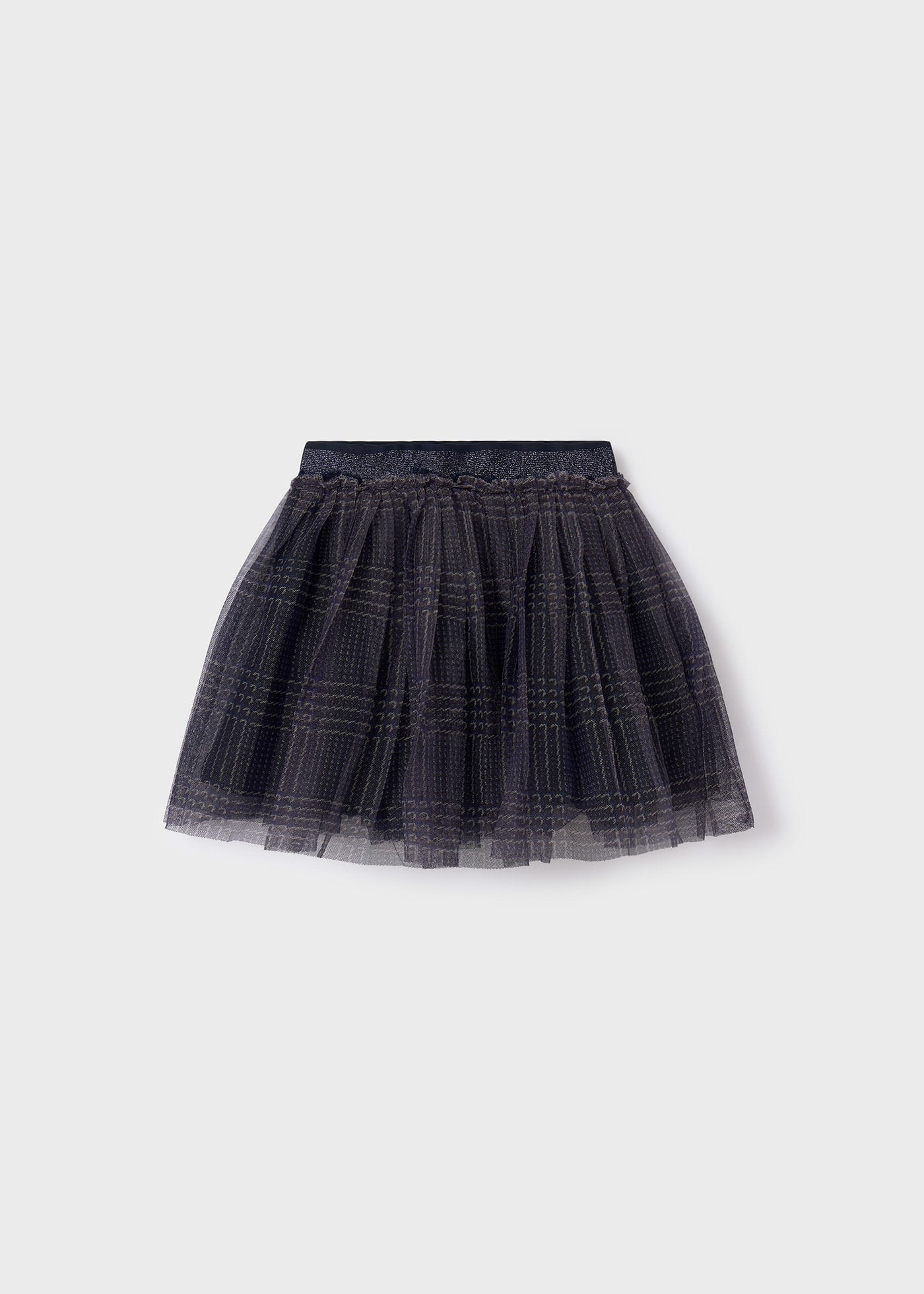 Mayoral girls plaid tulle skirt