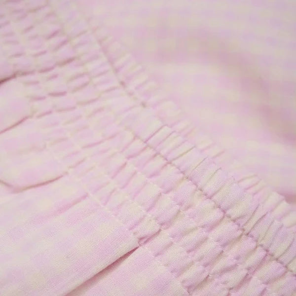 Minymo infant girl check dress