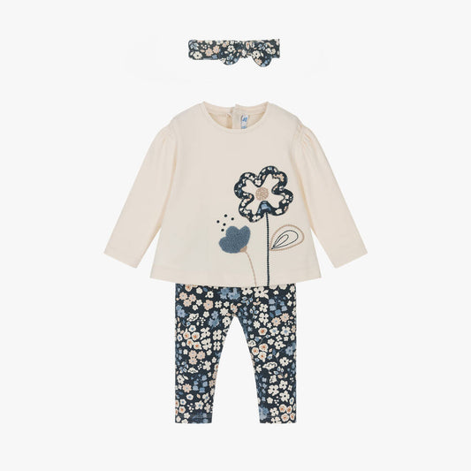 Mayoral infant girl 3-piece floral set
