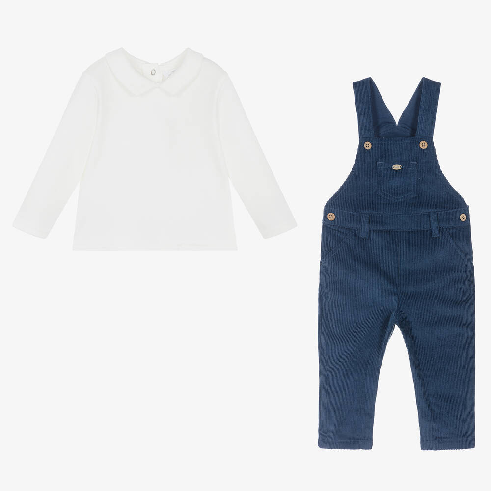 Mayoral infant boy corduroy overall set