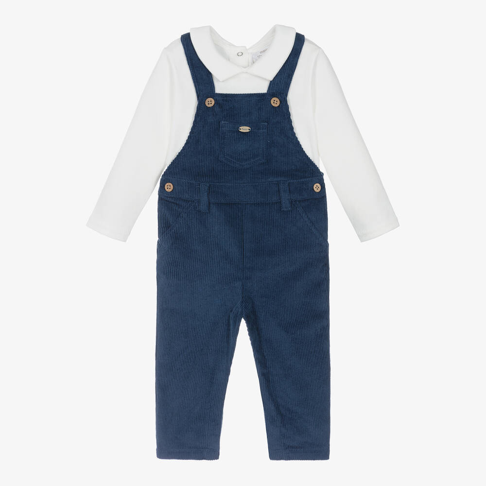 Mayoral infant boy corduroy overall set