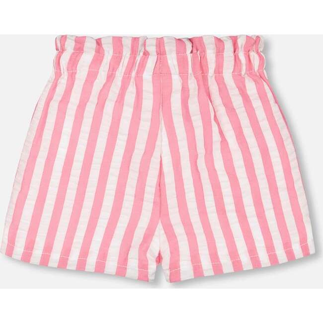 Deux Par Deux girls striped seersucker shorts