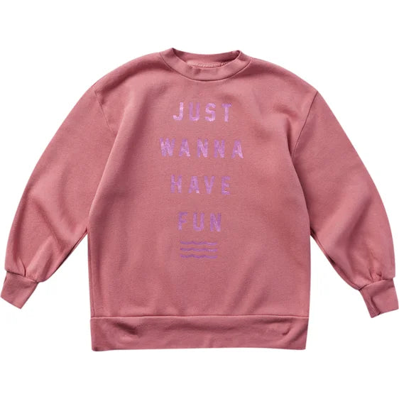 Sol Angeles girls have fun oversized pullover