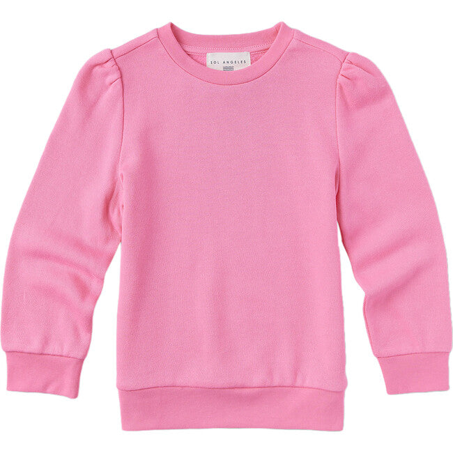 Sol Angeles girls puff sleeve pullover sweatshirt