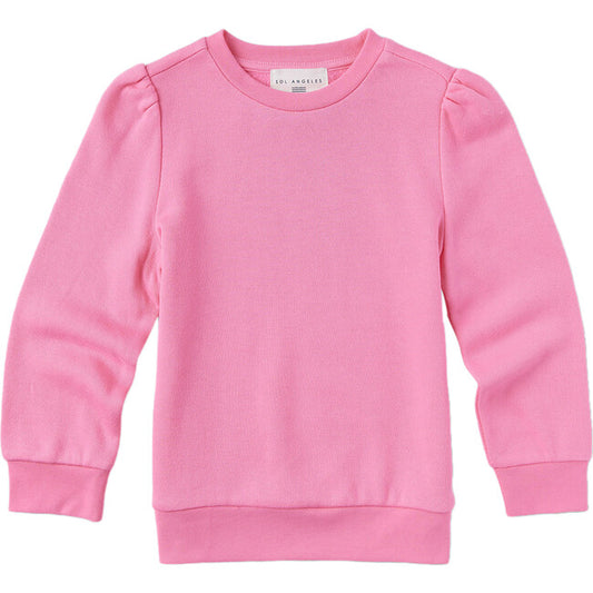 Sol Angeles girls puff sleeve pullover sweatshirt
