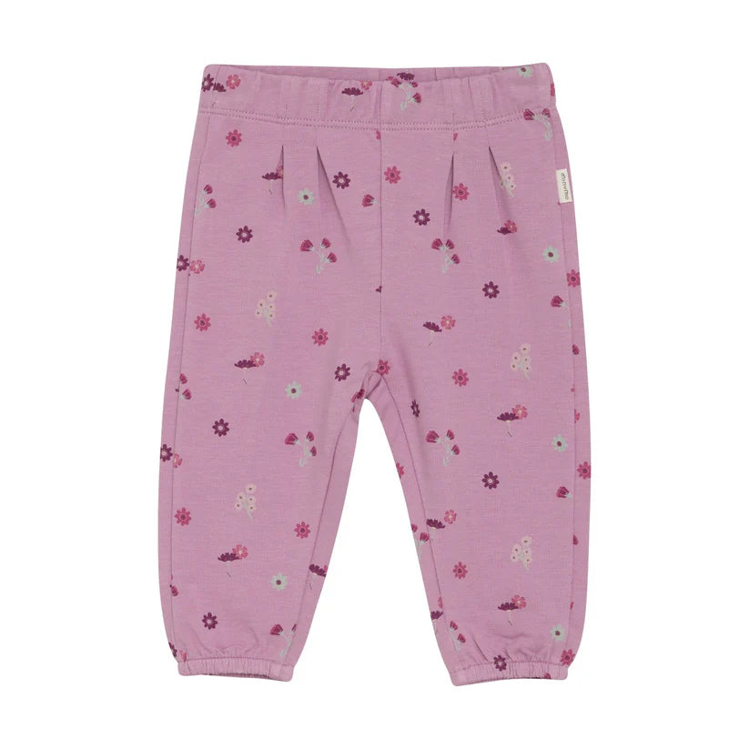 Minymo infant girl allover flower print sweatpants