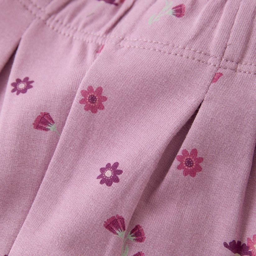 Minymo infant girl allover flower print sweatpants