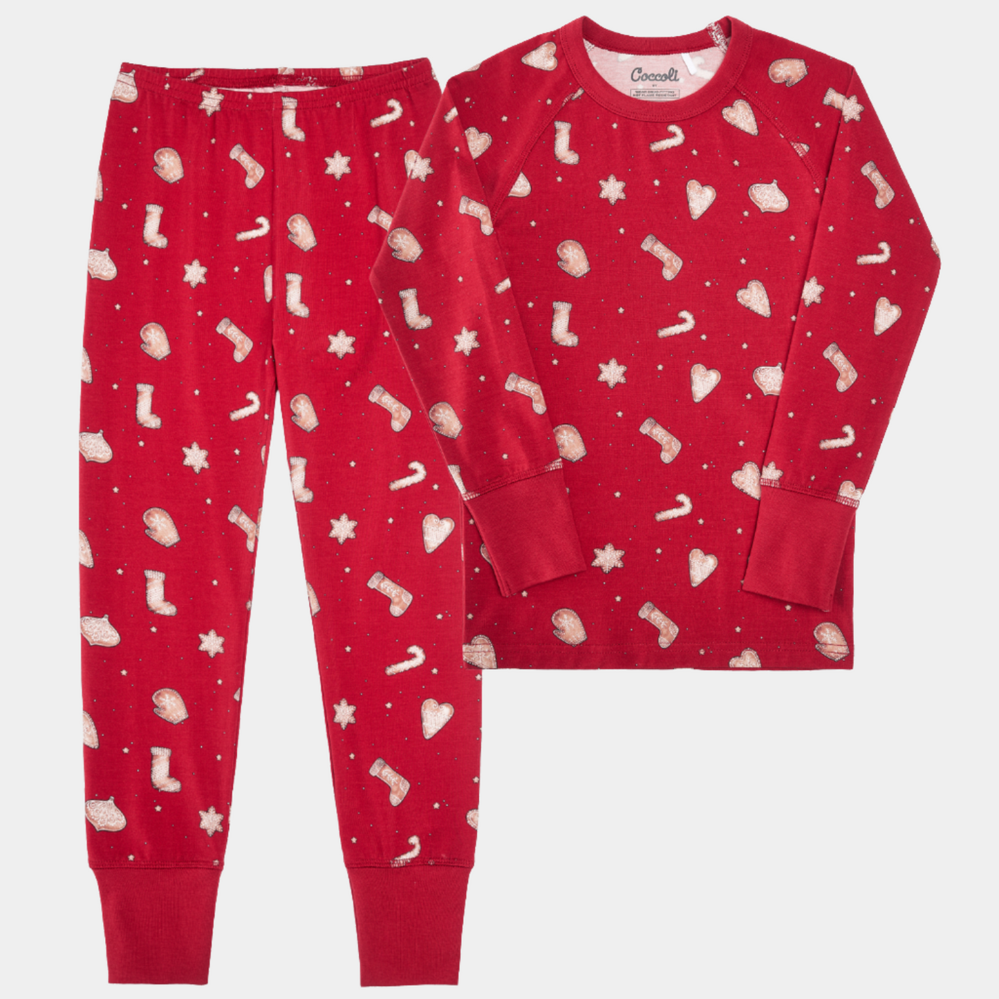 Coccoli kids holiday cookies print pajamas