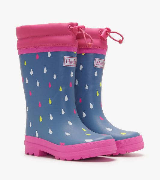 Hatley girls sherpa lined rain boots
