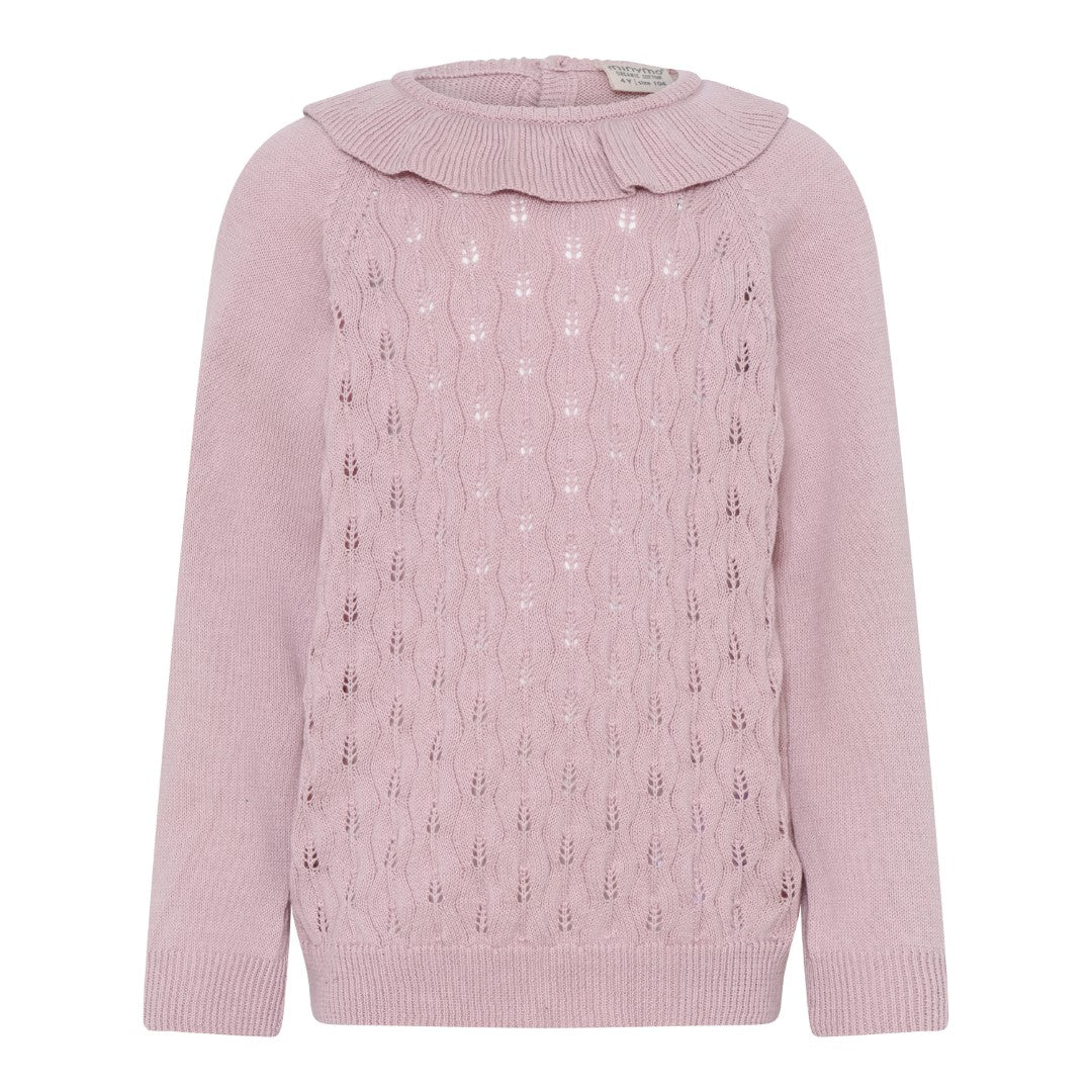 Minymo girls pullover knit sweater