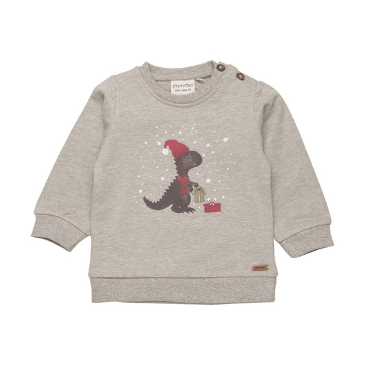 Minymo infant dinosaur holiday sweatshirt