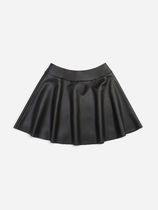 Splendid girls faux leather skirt