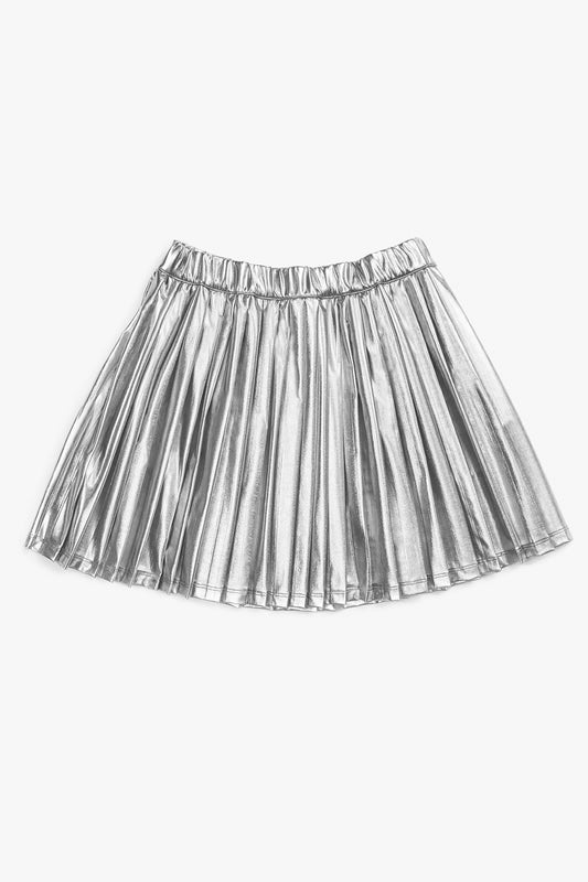 Splendid girls metallic pleated skirt