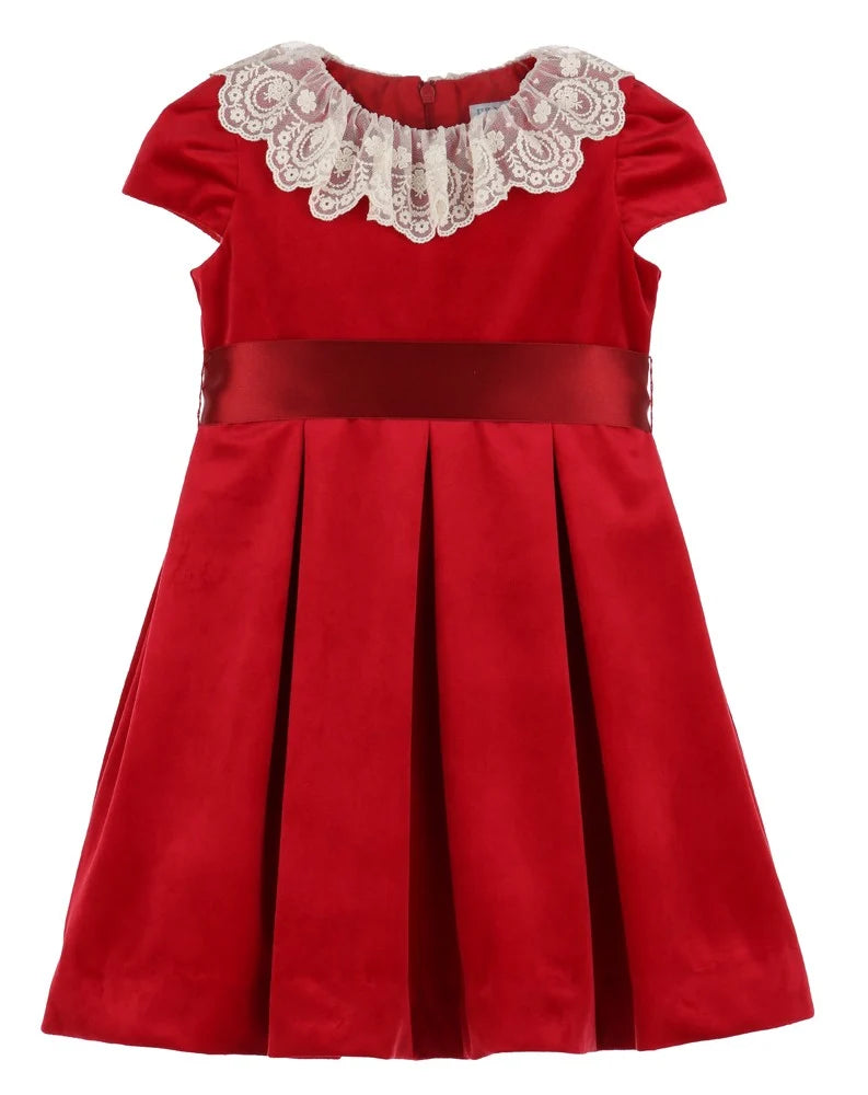 Luli & Me girls velvet dress