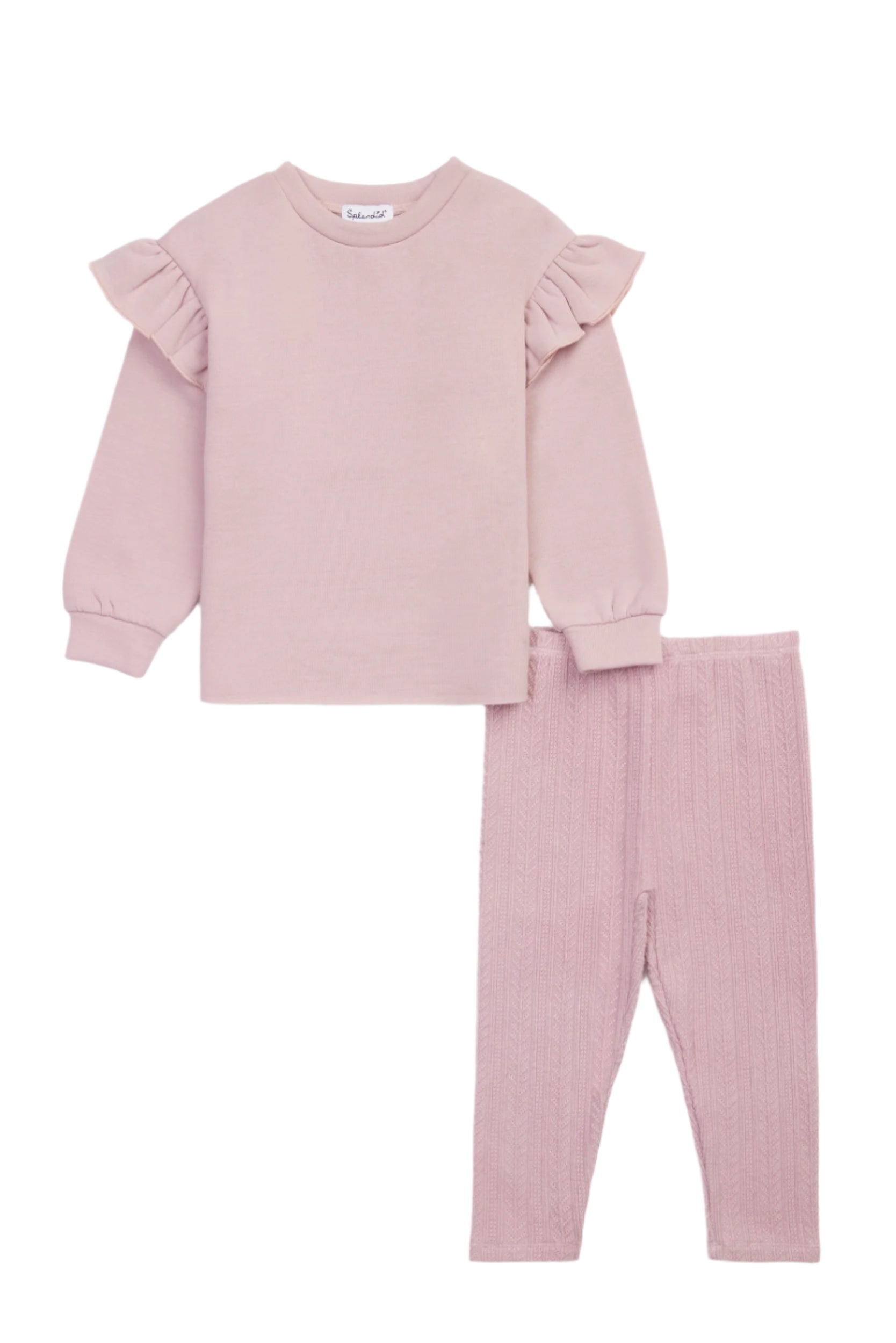 Splendid infant & girls winter rose long sleeve set
