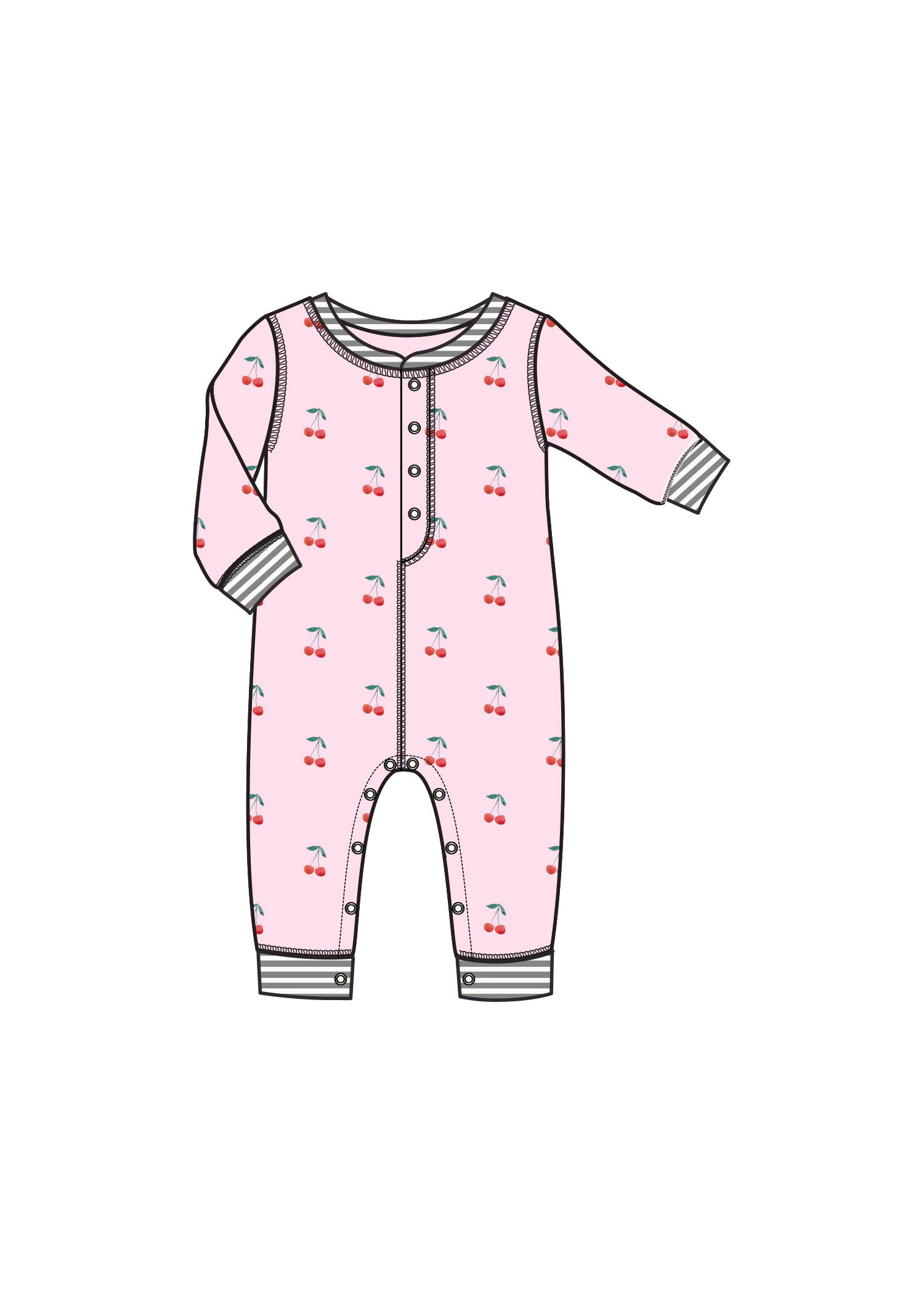 PJ Salvage infant girl life is sweet romper
