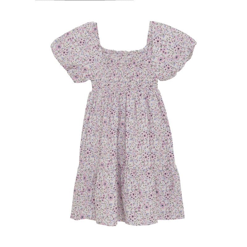 Creamie girls smocked floral dress