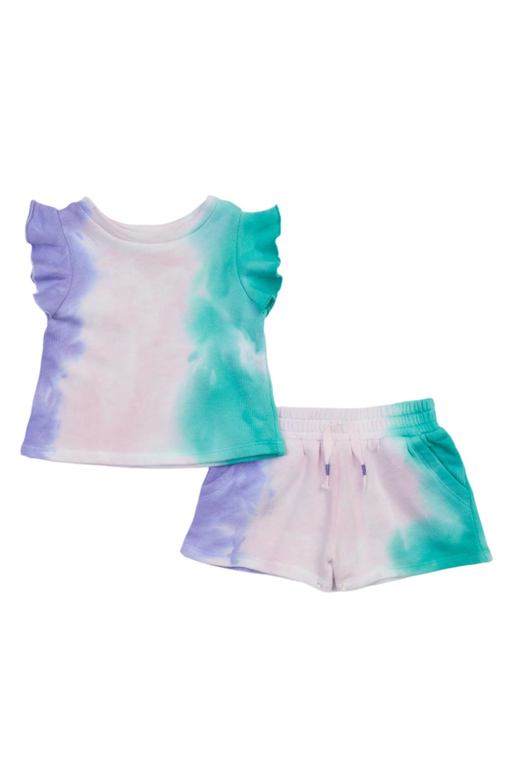 Splendid girls snow cone tie dye short set