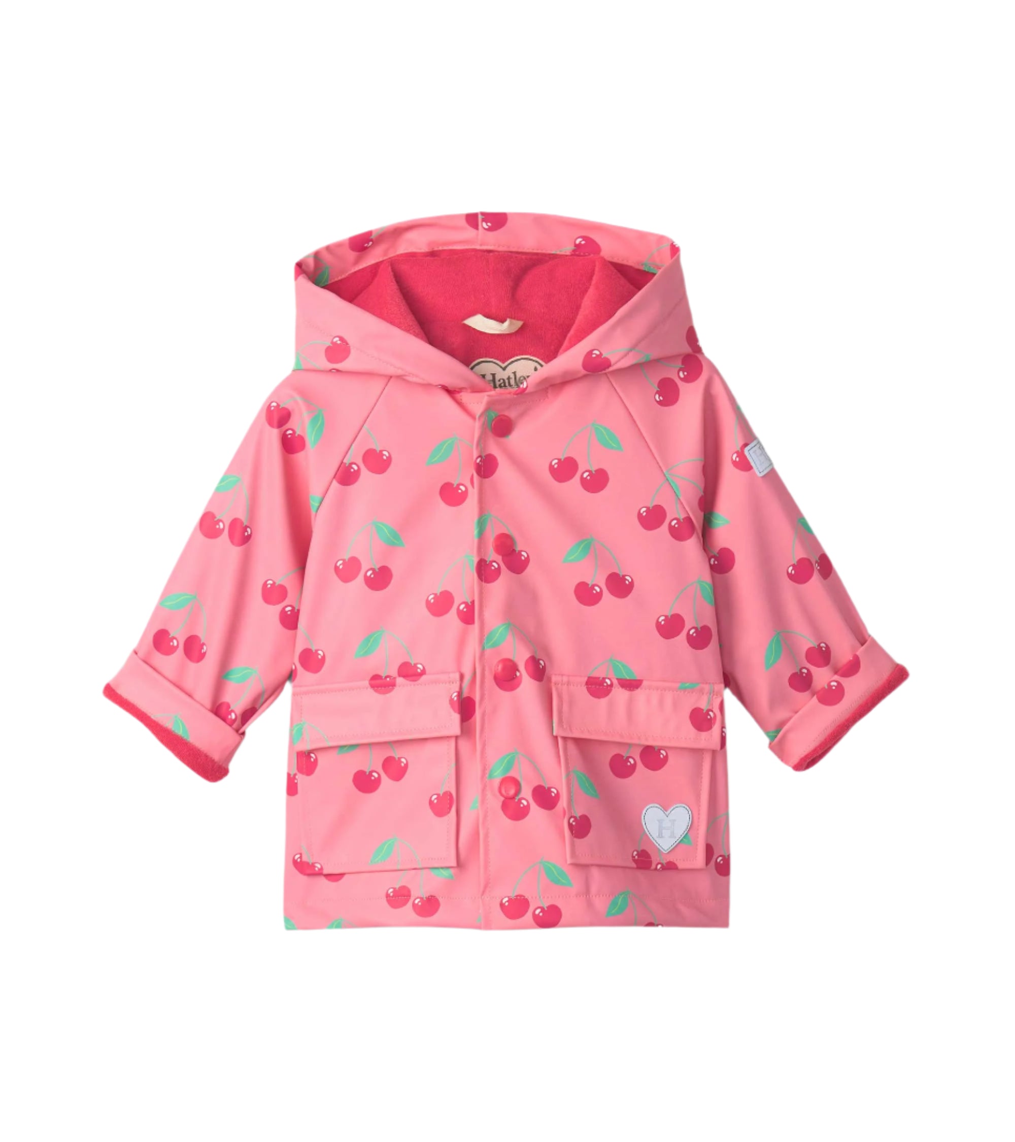 Hatley infant & girls cherry print rain coat