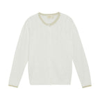 Creamie infant & girls metallic trim cardigan