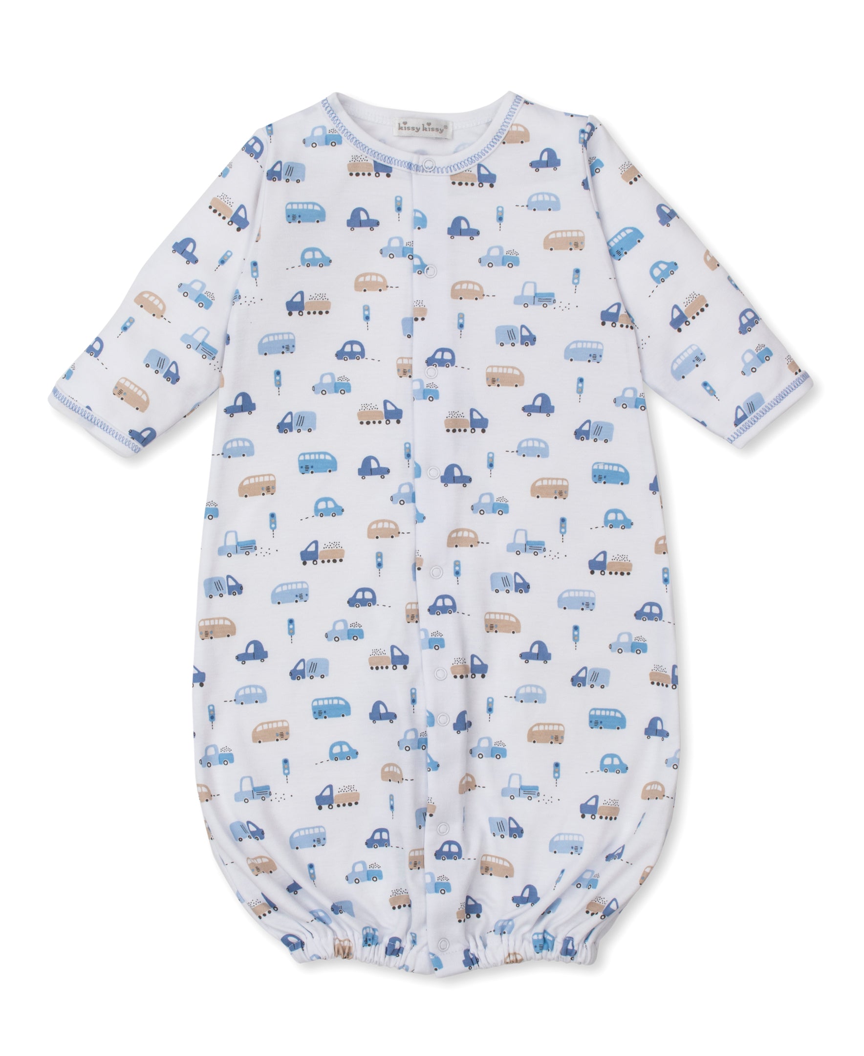 Kissy Kissy infant boy stop and go traffic converter gown