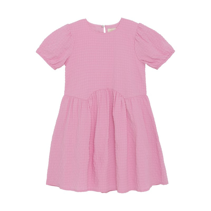 Creamie girls short sleeve textured dress