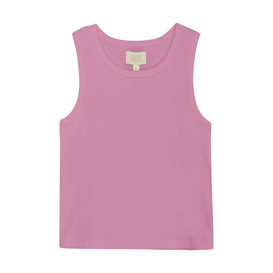 Creamie girls ribbed tank top