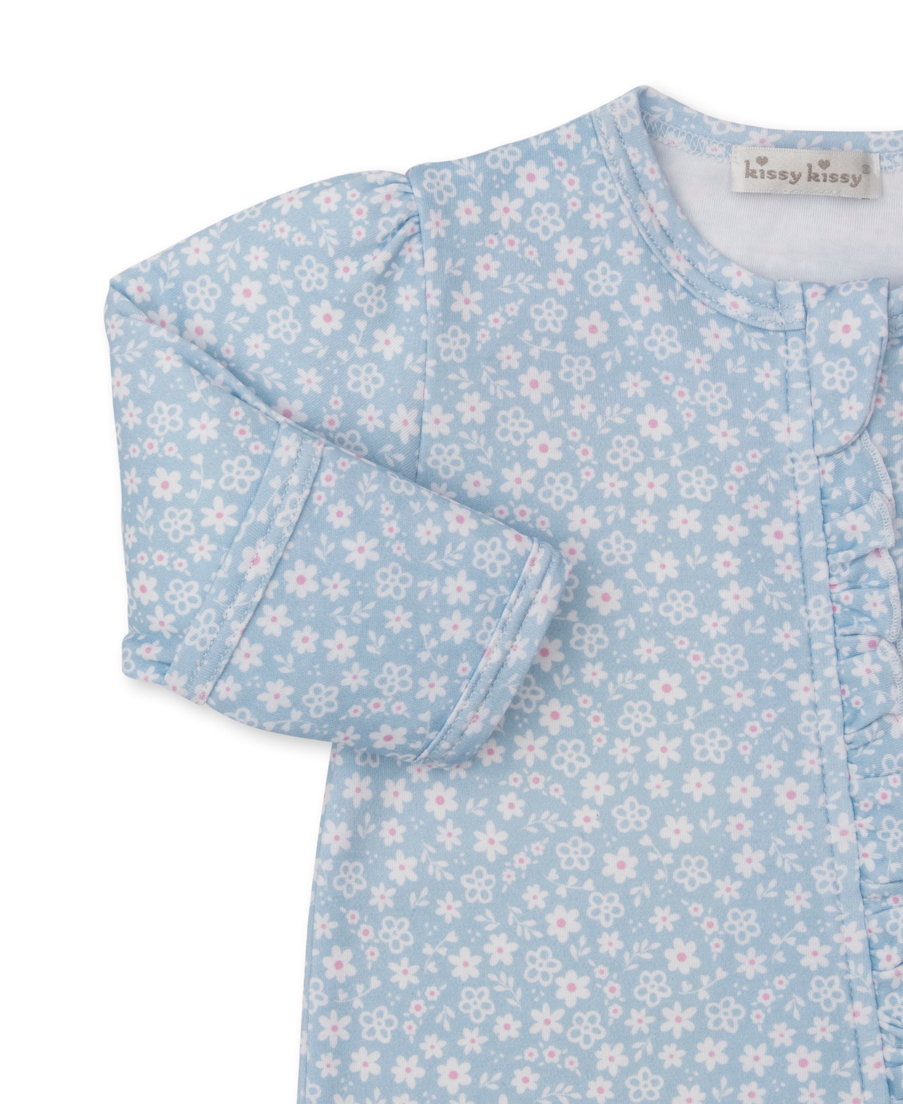 Kissy Kissy infant girl fall in bloom zip footie