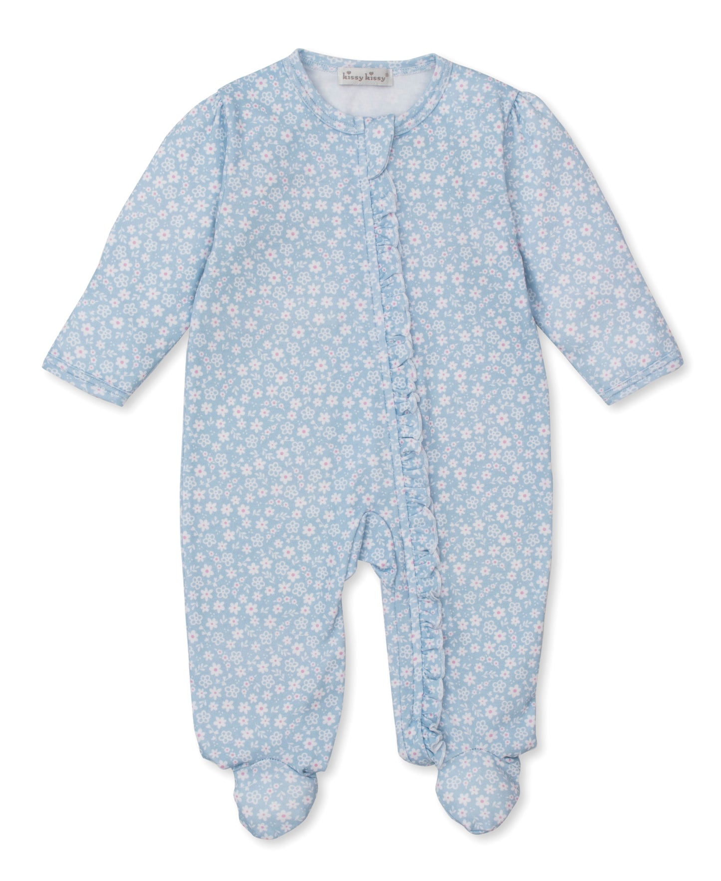 Kissy Kissy infant girl fall in bloom zip footie