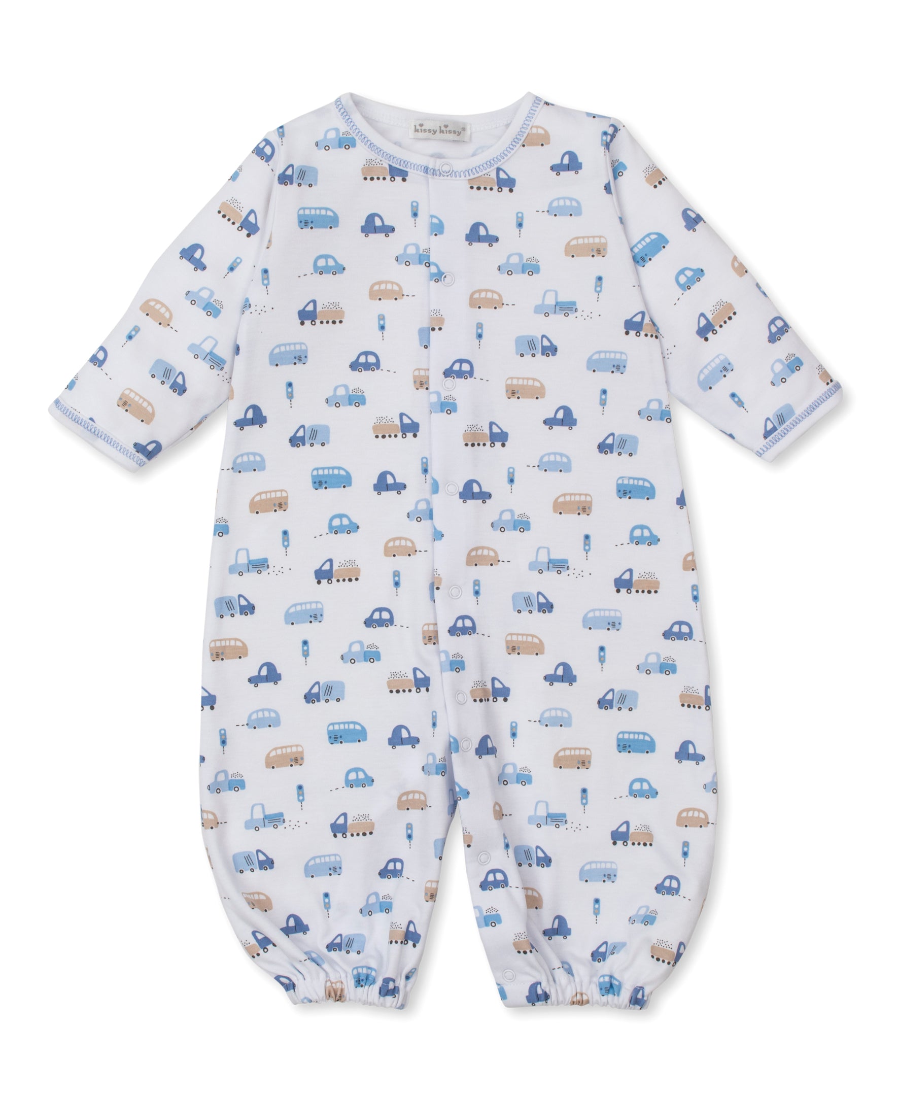 Kissy Kissy infant boy stop and go traffic converter gown