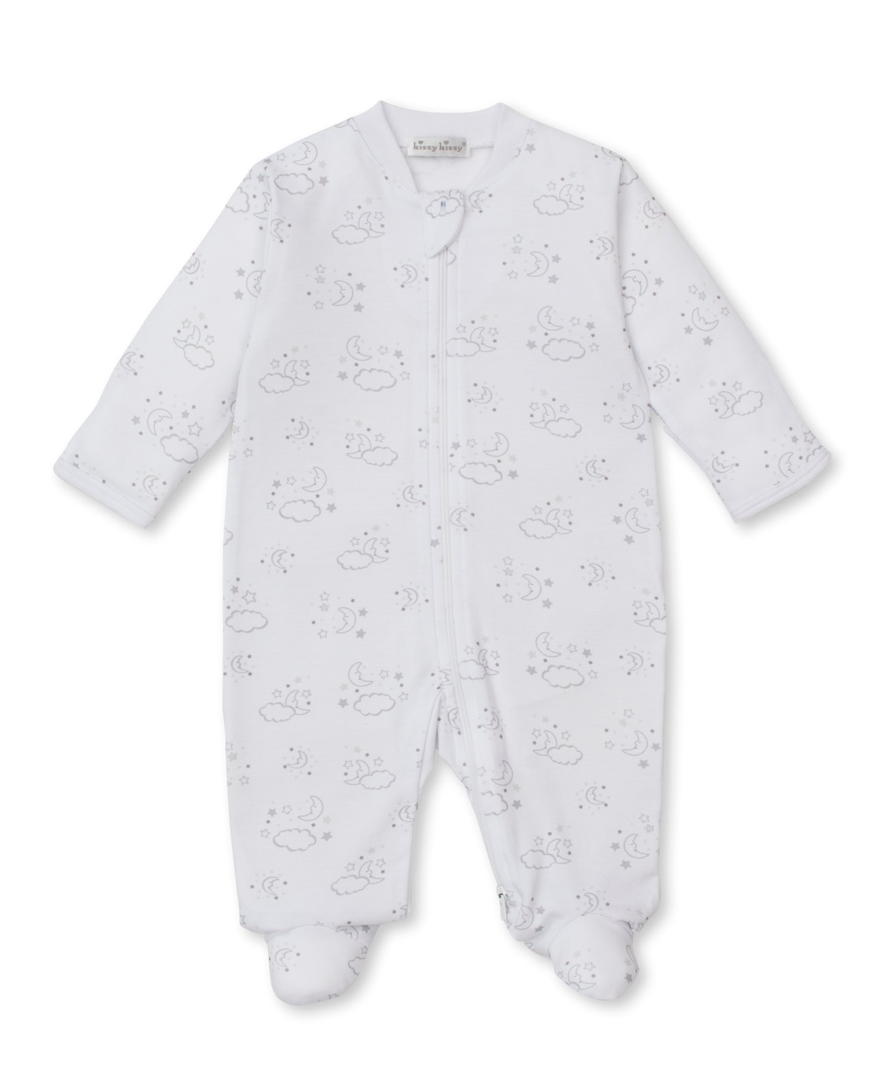 Kissy Kissy infant cheerful good night zip footie