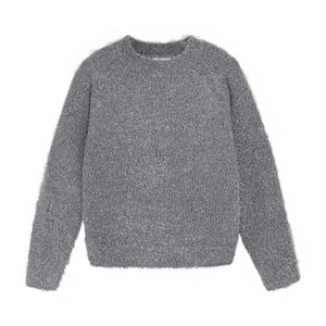 Creamie girls metallic pullover sweater