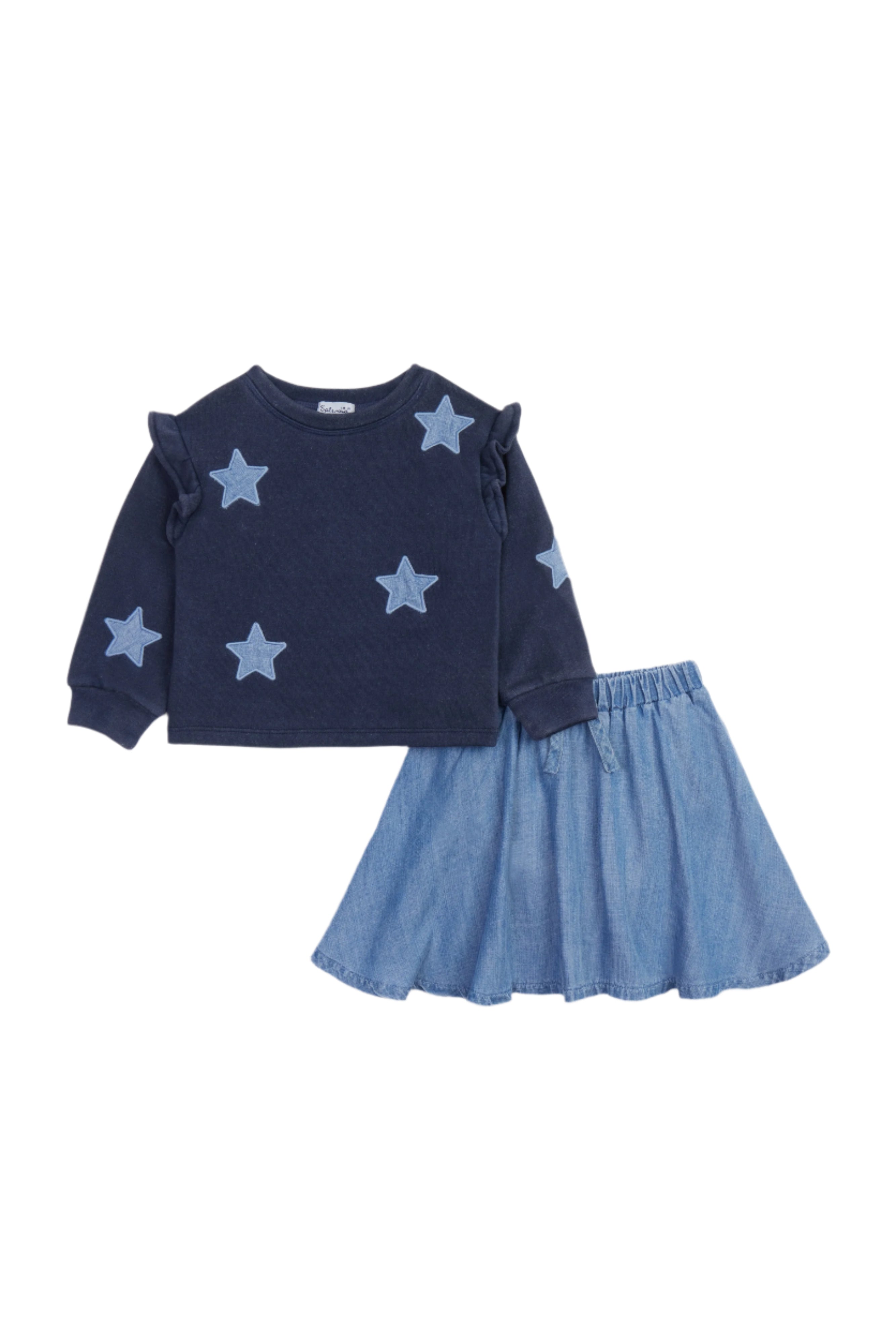 Splendid girls shining star skirt set