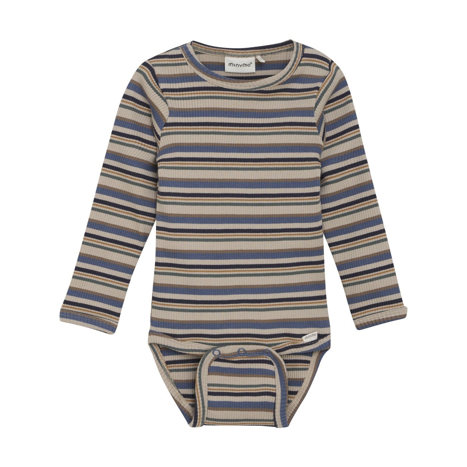 Minymo infant stripe long sleeve onesie